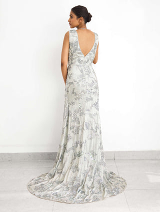 Sea breeze floor length gown