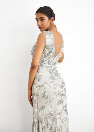 Sea breeze floor length gown