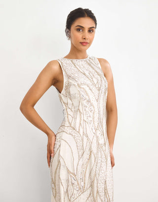 Gold ivory frost gown