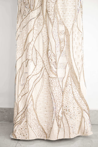 Gold ivory frost gown