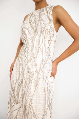Gold ivory frost gown