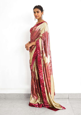 Golden hour sequence sari and blouse