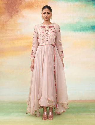 Blossom rose anarkali dress