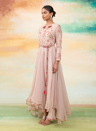 Blossom rose anarkali dress