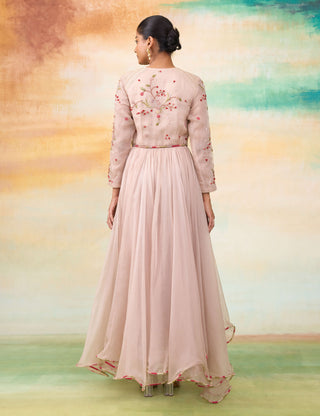 Blossom rose anarkali dress