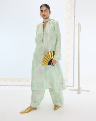 Sea green sophie kurta and pants