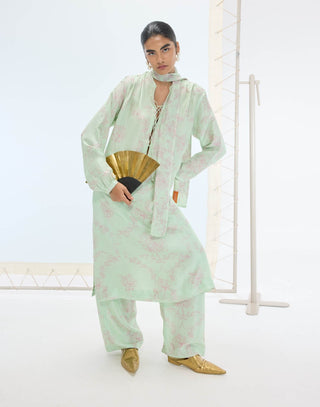 Sea green sophie kurta and pants