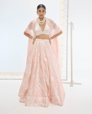 Peach mia lehenga set