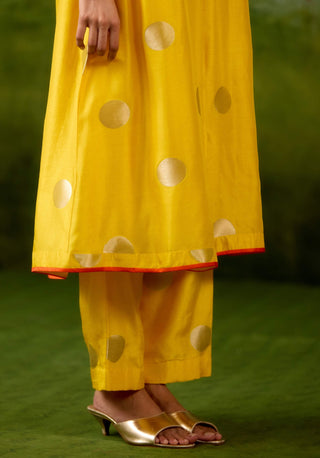Vibrant yellow kurta set