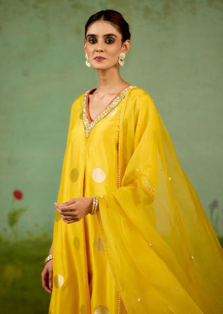 Vibrant yellow kurta set