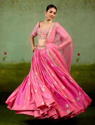 Candy pink lehenga set