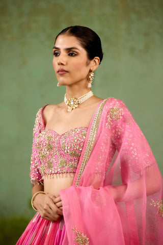 Candy pink lehenga set