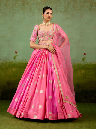 Candy pink lehenga set