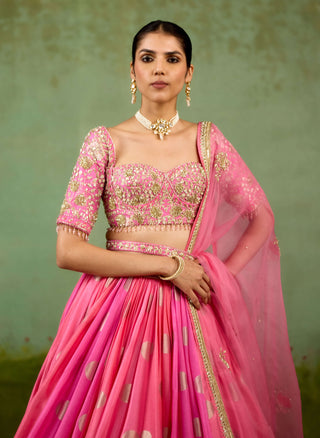 Candy pink lehenga set