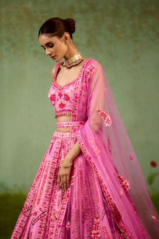 Lavender pink lehenga set