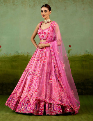 Lavender pink lehenga set