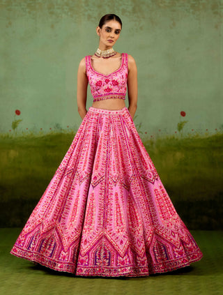 Lavender pink lehenga set