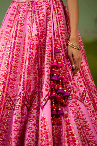 Lavender pink lehenga set