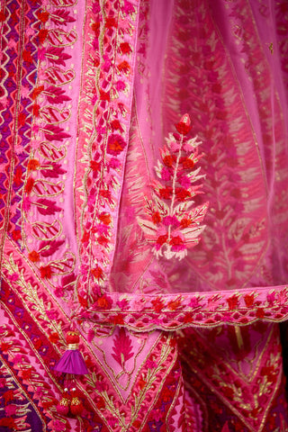 Lavender pink lehenga set