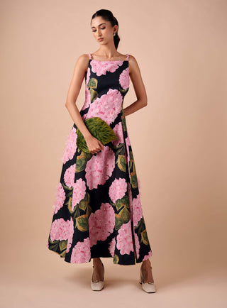Dark hue canvas dress