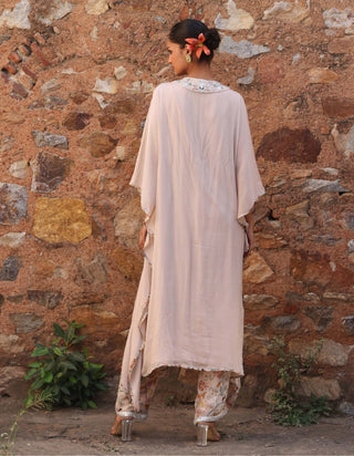 Prisha Printed Pink Kaftan And Pants by Seema Thukral available on Indiaspopup.com