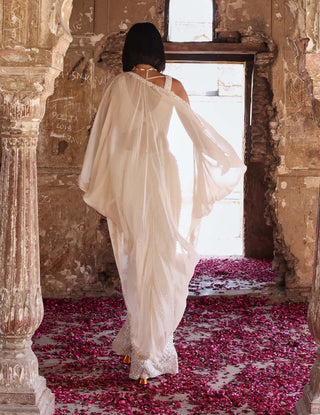 Niveda Embellished Cape And Palazzo Set by Seema Thukral available on Indiaspopup.com