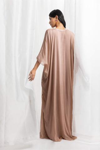 Seema Thukral-Dusty Pink Embellished Kaftan-INDIASPOPUP.COM