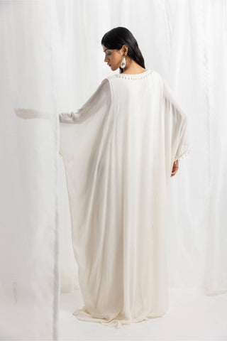 Seema Thukral-Ivory Embellished Kaftan-INDIASPOPUP.COM