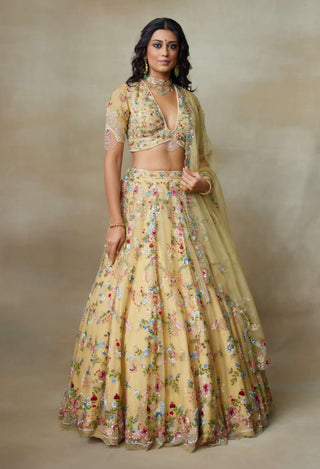 Sunshine haldi lehenga set