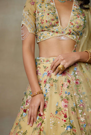 Sunshine haldi lehenga set