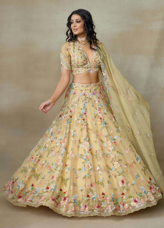 Sunshine haldi lehenga set