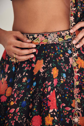 Shaam sundr floral lehenga set
