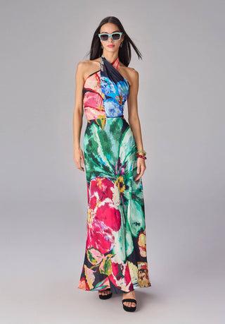 Shailee Multicolor Dress by Saaksha & Kinni available on Indiaspopup.com
