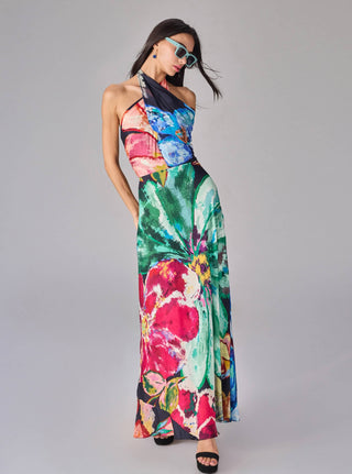 Shailee Multicolor Dress by Saaksha & Kinni available on Indiaspopup.com