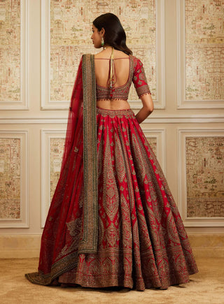 Safira red lehenga set