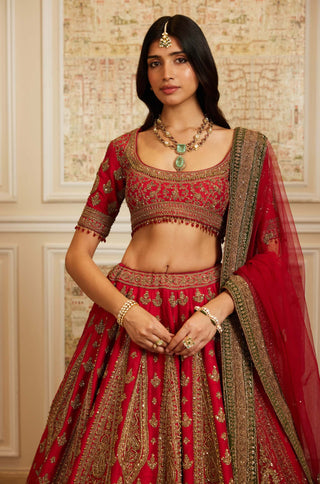 Safira red lehenga set