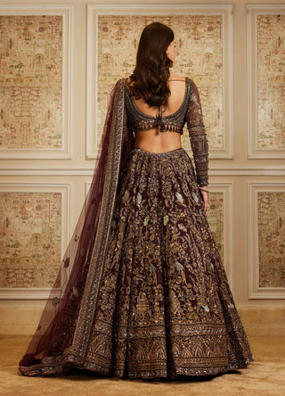 Shahira plum lehenga set