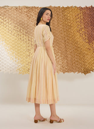 Soft pastel yellow dress