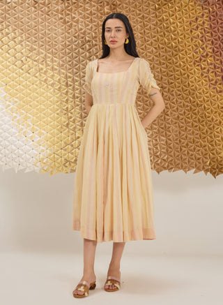 Soft pastel yellow dress