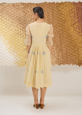 Cream yellow relaxed dress