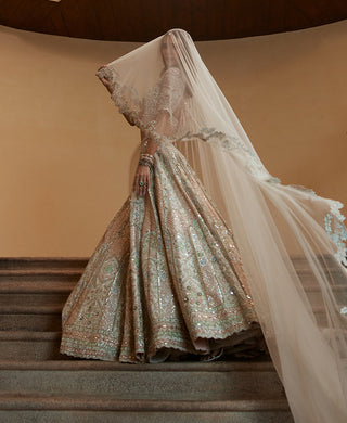 Ivory Multi Embroidered Lehenga Set by Tamanna Punjabi Kapoor available on Indiaspopup.com