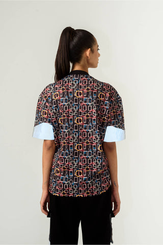 Siddhant Aggarwal-Black Torment Printed T-Shirt-INDIASPOPUP.COM