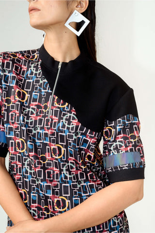 Siddhant Aggarwal-Black Printed T-Shirt-INDIASPOPUP.COM