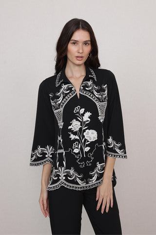 Casa black blouse