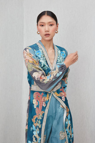 Aurela multicolor wrap jumpsuit