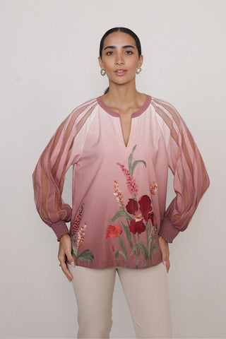 Olivi blush rose blouse