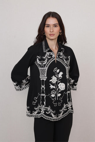 Casa black blouse