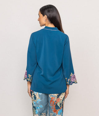 Asterra blue blouse