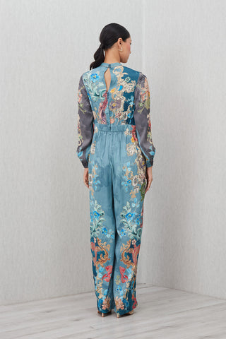 Aurela multicolor wrap jumpsuit