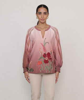 Olivi blush rose blouse